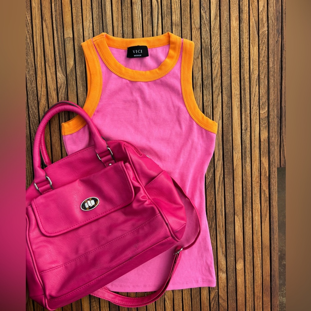 Y2k vici pink and orange